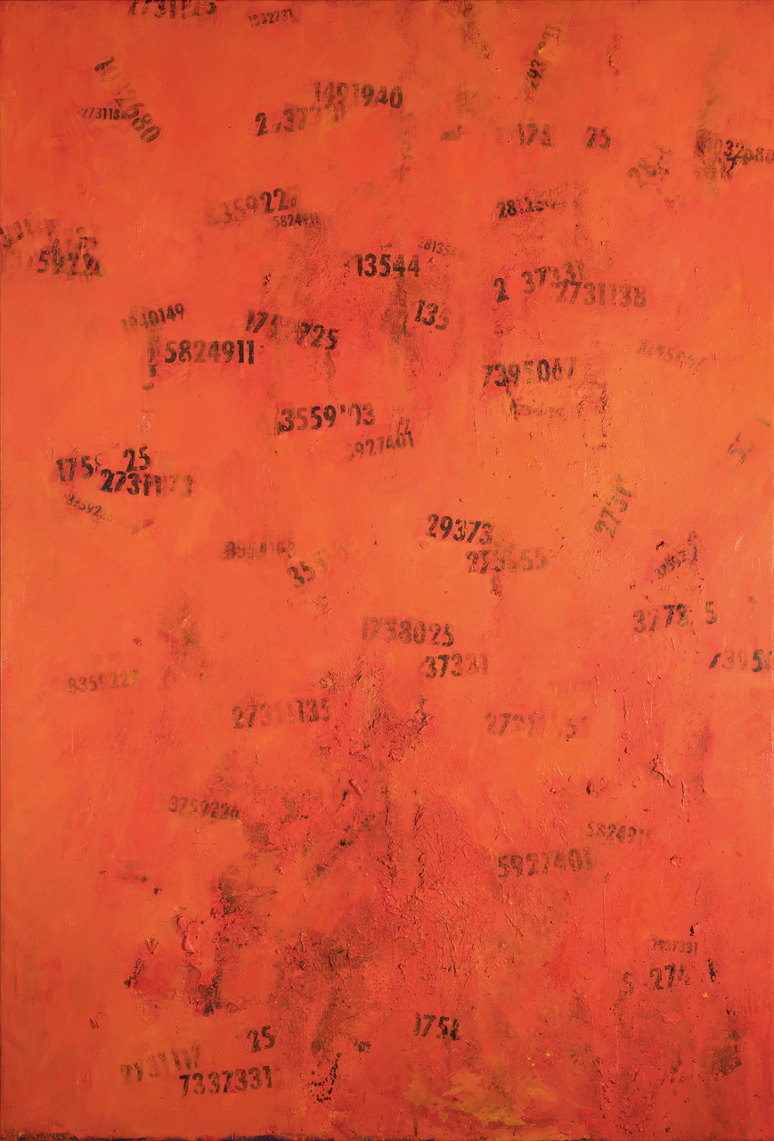 Friedensfeier LEA Ellwangen - Triptychon: Guantanamo 2, 280 cm x 190 cm | Foto: Andreas Bogenschütz