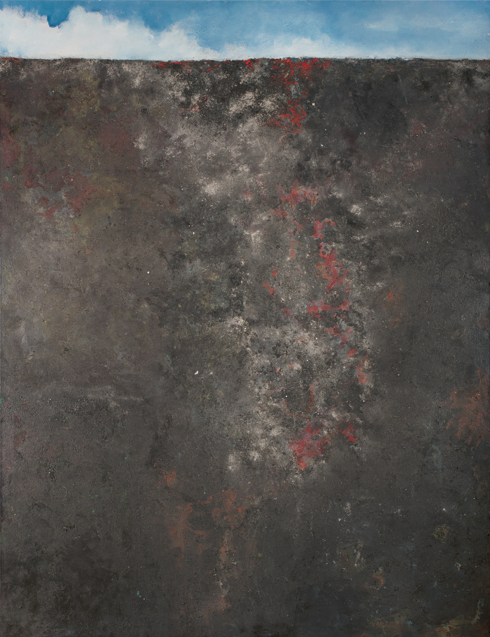 Friedensfeier LEA Ellwangen - Mauer, 300 cm x 230 cm | Foto: Andreas Bogenschütz
