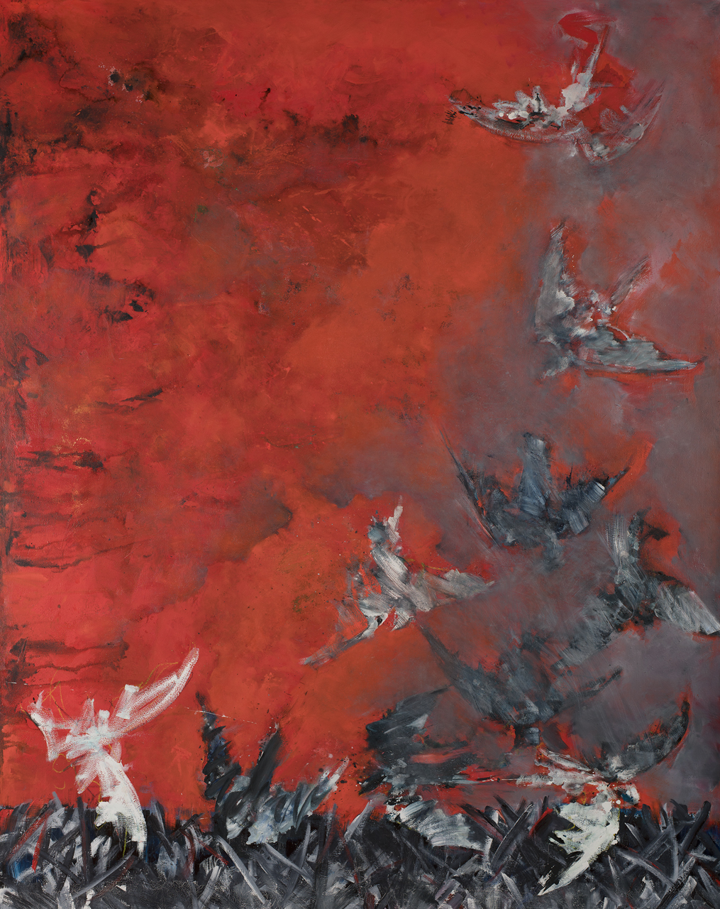 Friedensfeier LEA Ellwangen - Nicht überwindbar, 280 cm x 230 cm | Foto: Andreas Bogenschütz